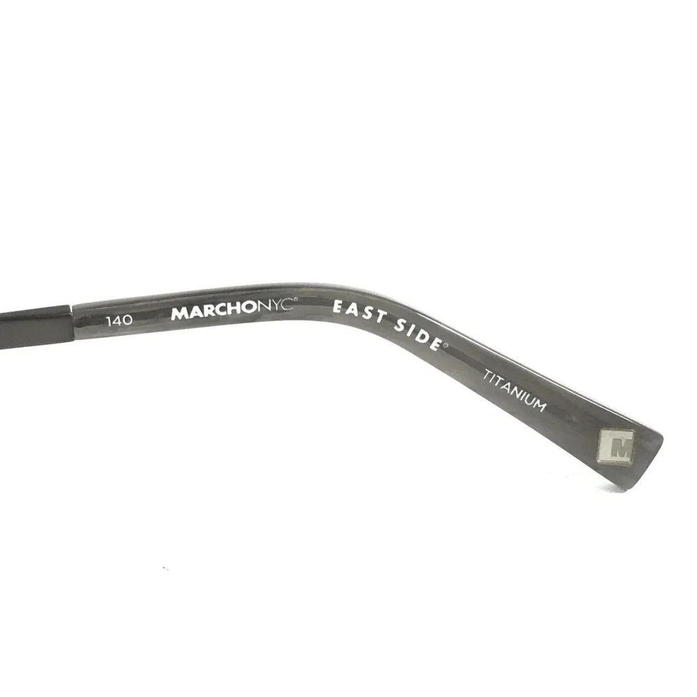 Marchon NYC Eyeglasses Frames EAST SIDE LUDLOW 033 Gunmetal Titanium 53-18-140